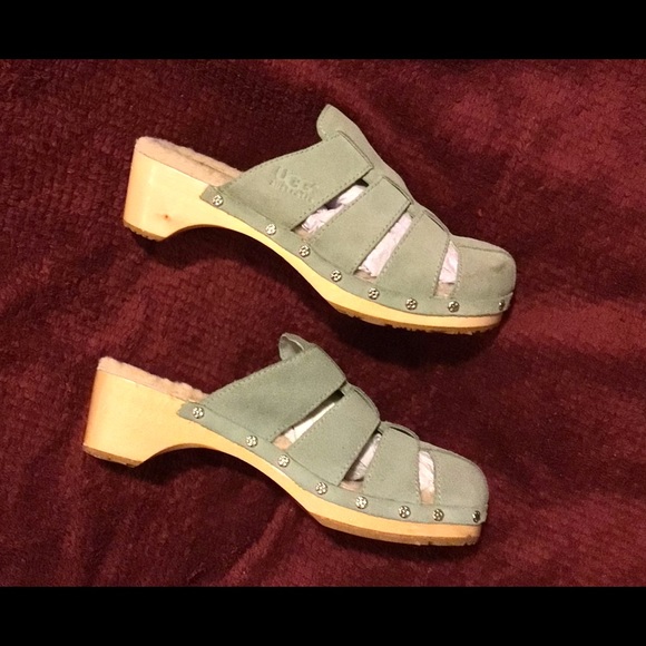 Women’s sea foam-green Sherpa lined ~UGG clogs/ 7 - Picture 2 of 7